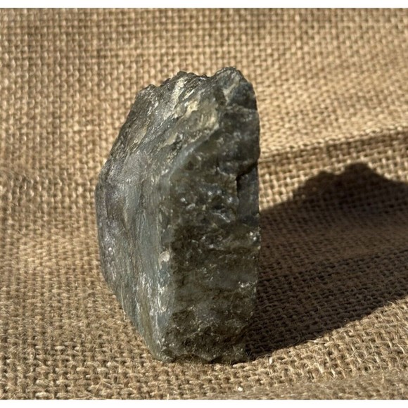 Labradorite Raw and Semi-Polished Specimen Slab 2.5" x 3" - Picture 7 of 12